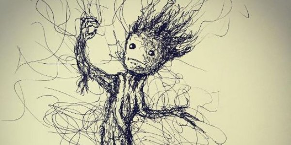 Каракуля ручкой