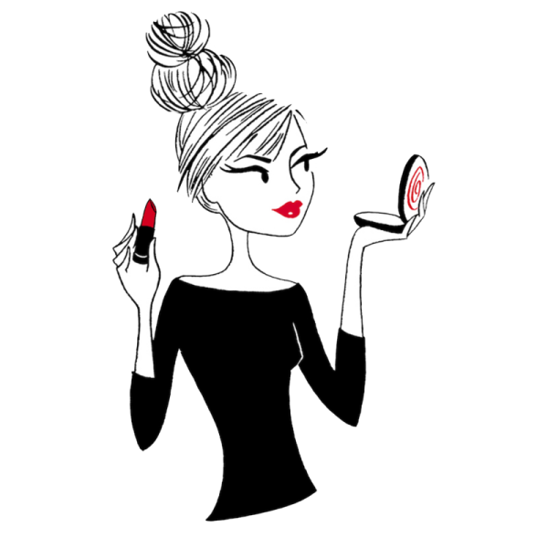 Векторная иллюстрация визажист