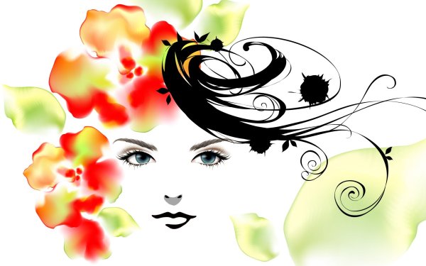 Красота на белом фоне