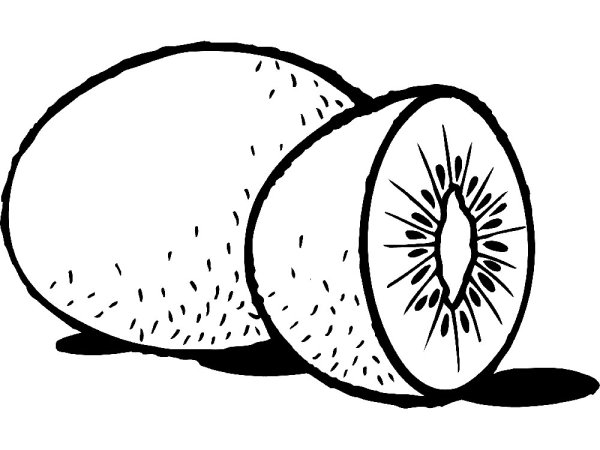 Детские раскраски фрукты