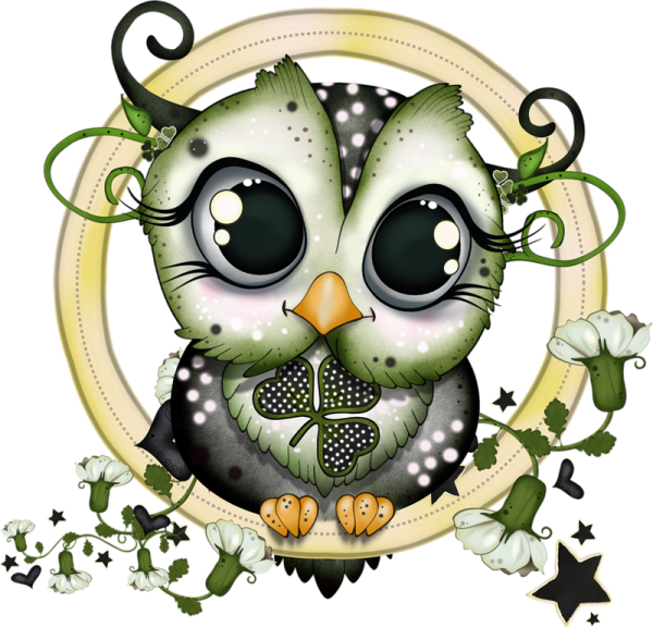 Совушки мультяшные