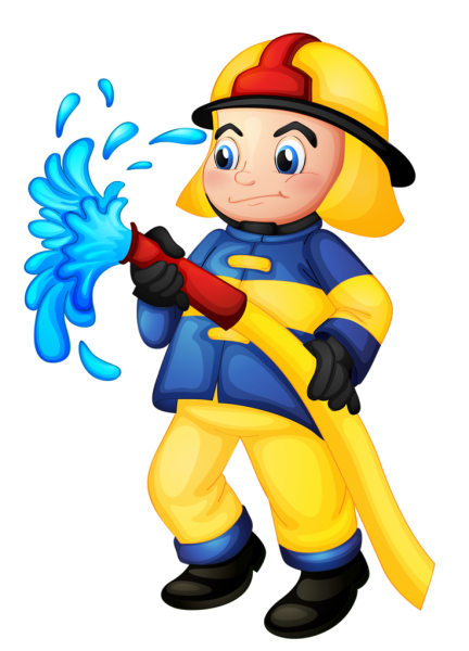 Пожарный мультяшный