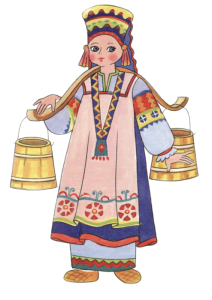 Народный костюм рисунок