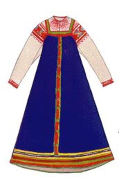 Силуэт русского народного костюма