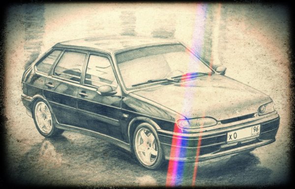 ВАЗ 2114 рисунок