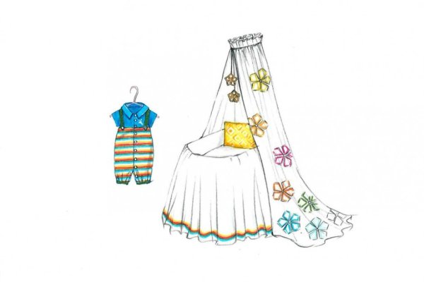 Нарисовать колыбель