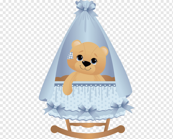 Мишка в колыбели