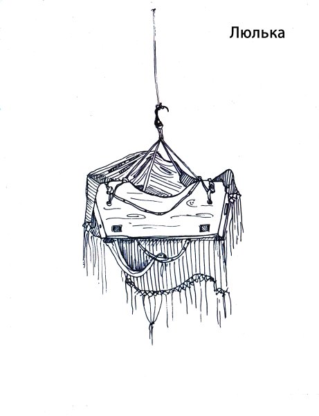 Колыбель подвесная рисунок