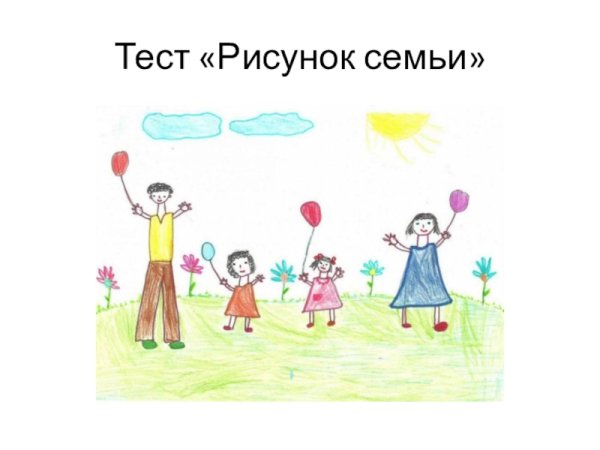 Рисуночный тест семья