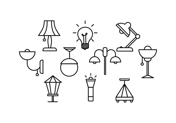 Светильник вектор