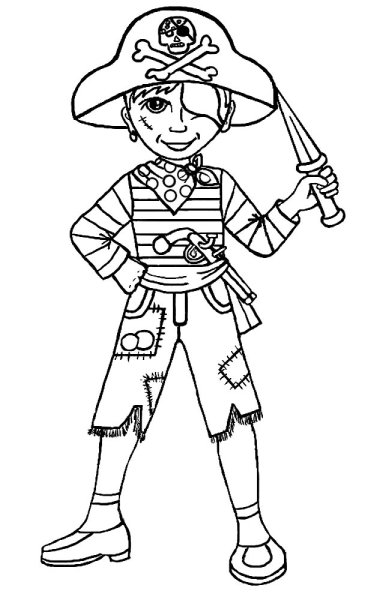 Карнавальный костюм раскраска