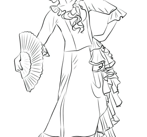 Карнавальный костюм раскраска