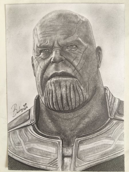 Танос Мстителей портрет