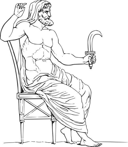 МИФИ древней Греции рисунок Зевс