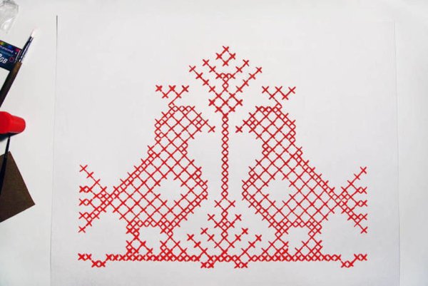 Русская народная вышивка легкая