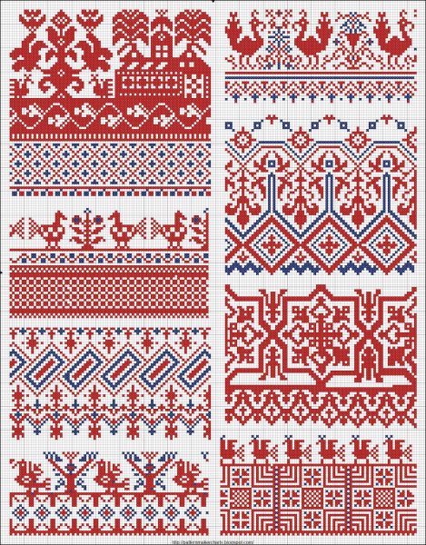 Маслова орнамент русской народной вышивки