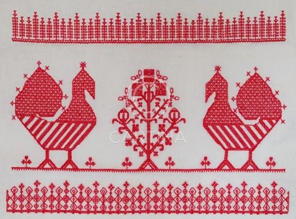 По мотивам народной вышивки