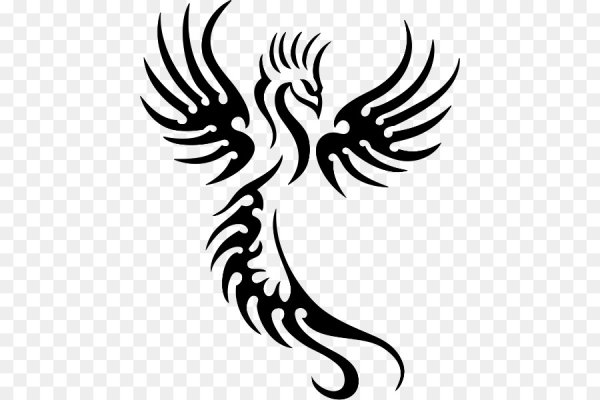 Феникс черно белый