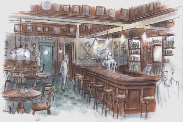 Паб рисунок