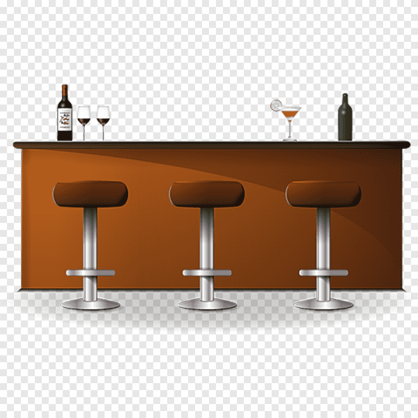 Барная стойка на прозрачном фоне