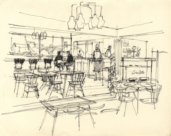 Нарисованный бар