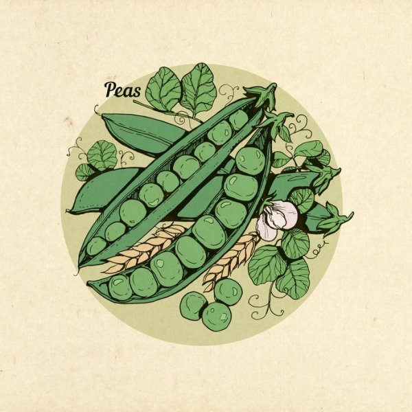 Веселые овощи горошек