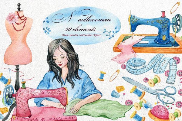 Открытка для швеи