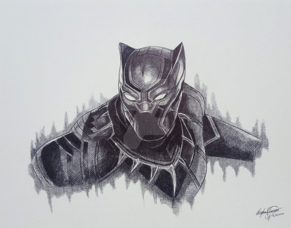 Пантера рисунок