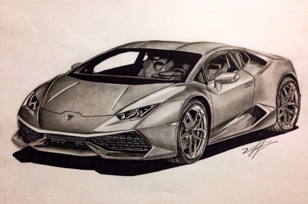Ламборджини Хуракан скетч