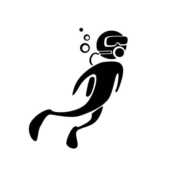 Наклейка водолазы