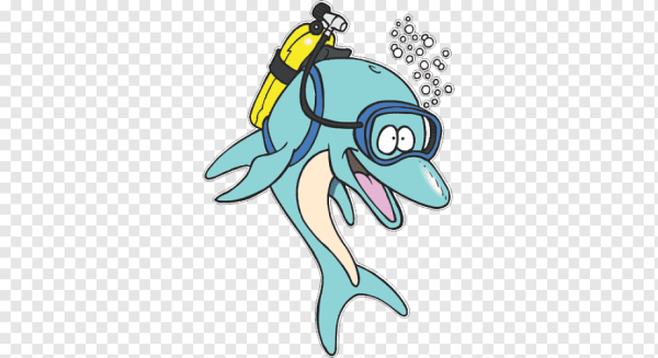 Аквалангист мультяшный