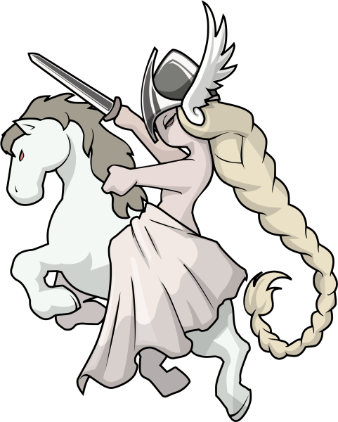 Валькирия тату эскиз Скандинавская