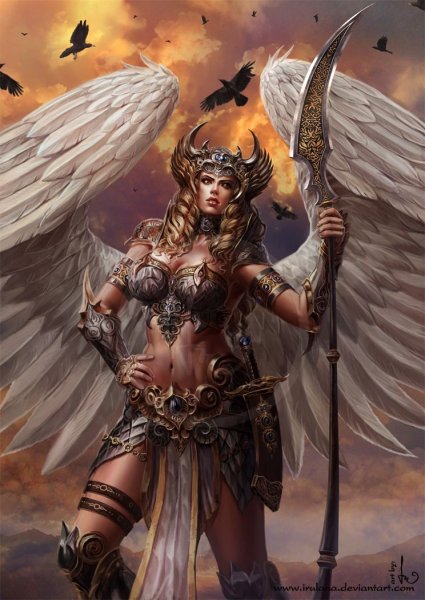 Ангел тату эскиз