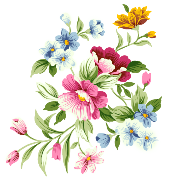 Цветы на прозрачном фоне