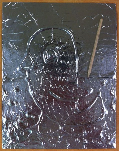 Нетрадиционное рисование на фольге