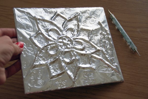 Рисование на фольге
