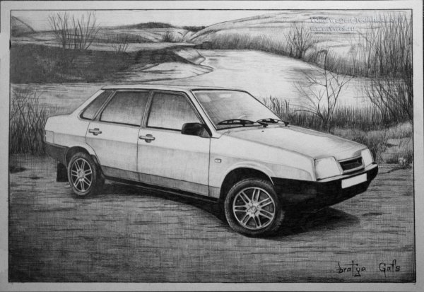 Раскраски машины ВАЗ 21099