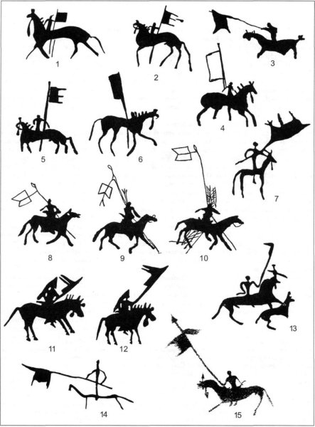 Наскальные рисунки тюрков