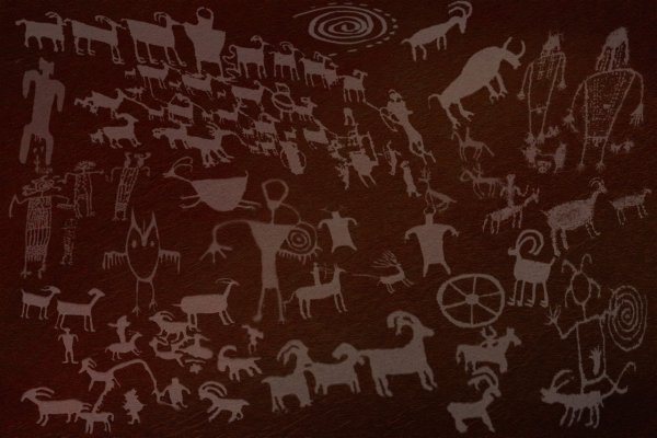 Петроглифы Казахстана вектор