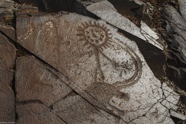 Петроглифы Тамгалы-тас в Казахстане