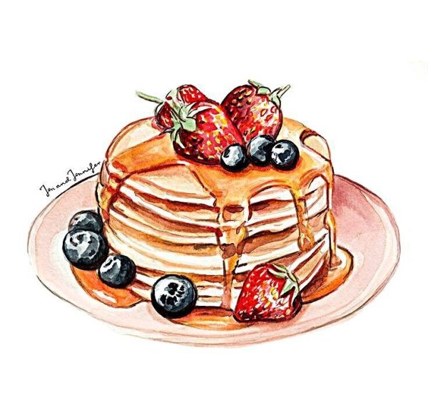 Блины рисунок