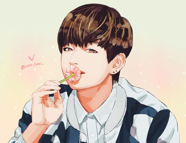 Скетчи БТС Тэхен