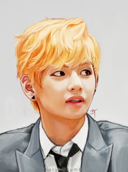 БТС Тэхен рисуночек