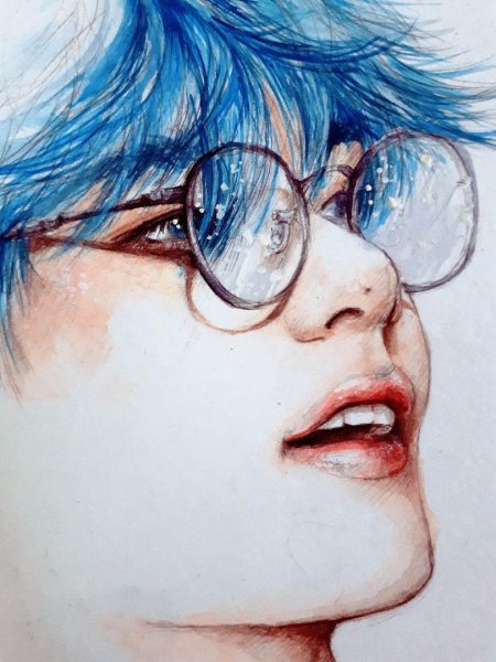 БТС карандашом Чимин