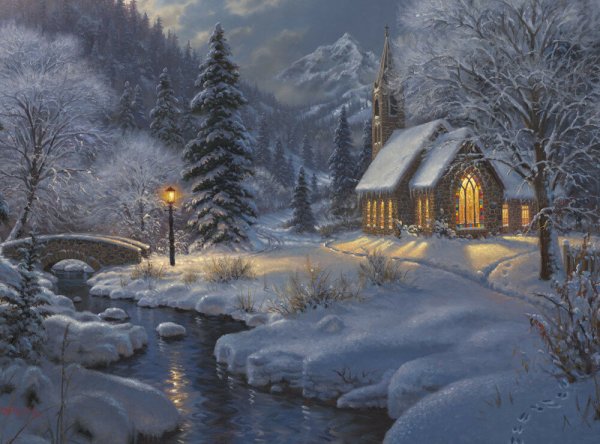 Mark Keathley зима картины