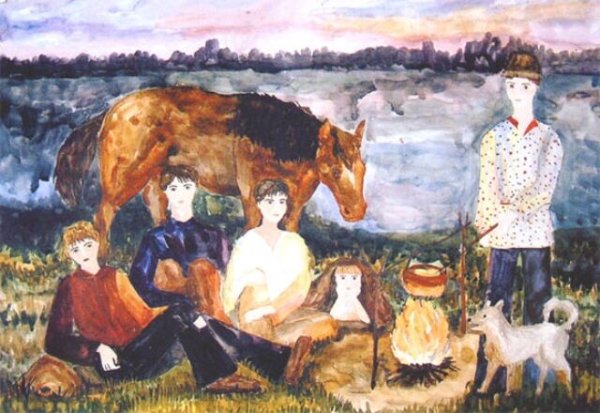 Иллюстрация к рассказу Бежин луг легко