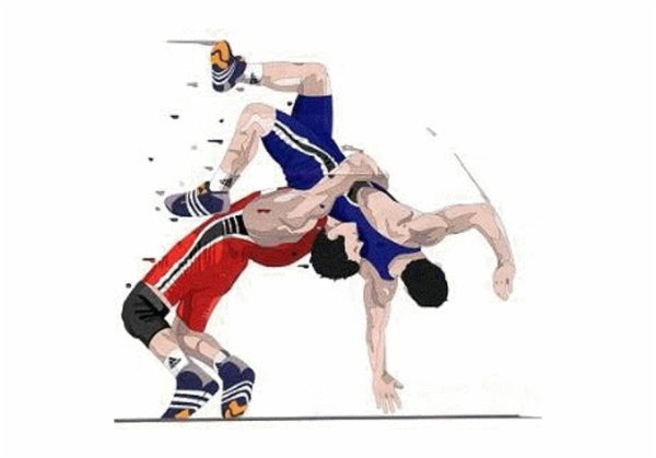 Греко-Римская борьба борец вектор