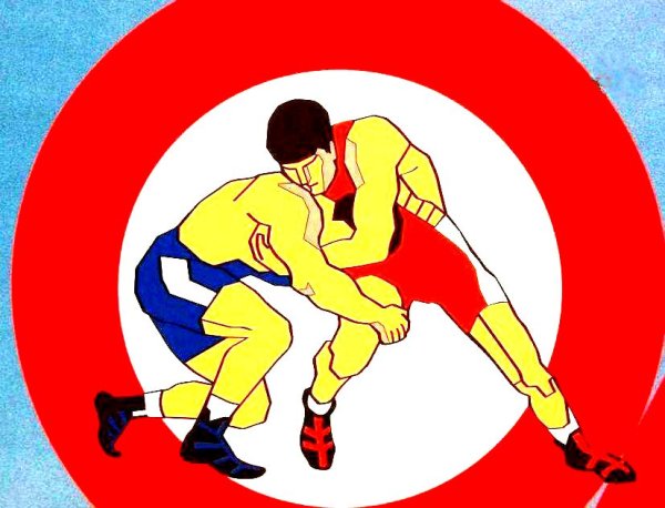 Картина борцы