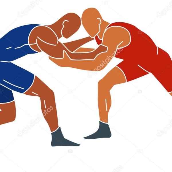 Борец рисунок