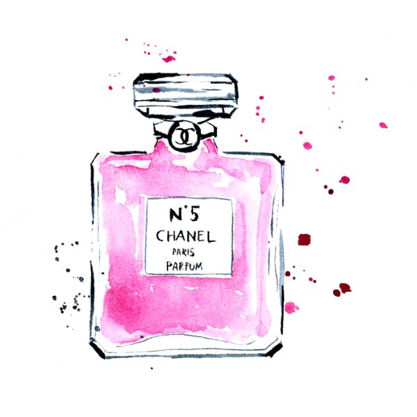 Духи Шанель иллюстрация
